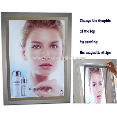 Crystal Light Box with Magnetic Stripe