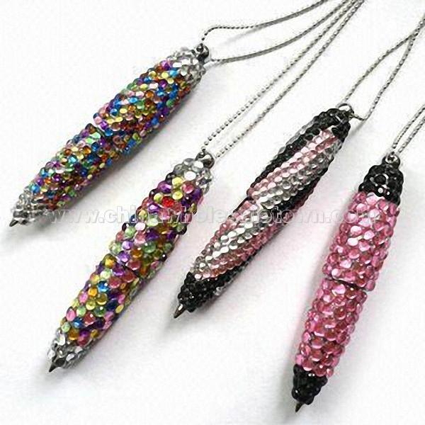 Crystal Pens with Keychain