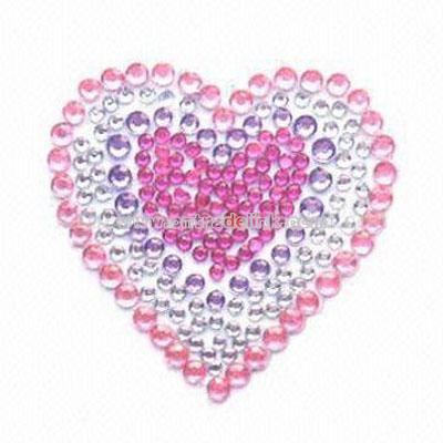 Crystal Tattoo and Rhinestone Sticker with Acrylic Beads Decoration