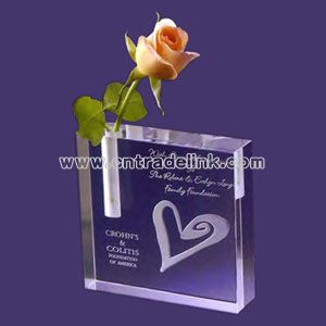 Crystal bud vase