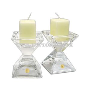 Crystal candle holder