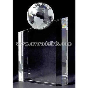 Crystal globe award