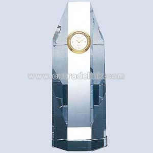 Crystal octagon tower clock