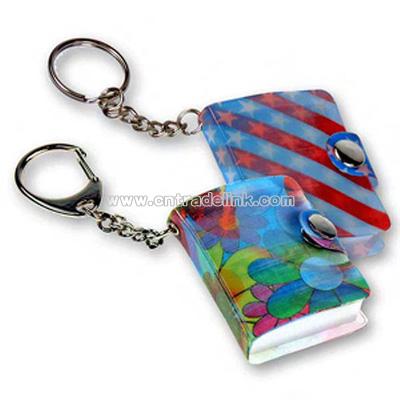 Custom 3D lenticular note book key chain