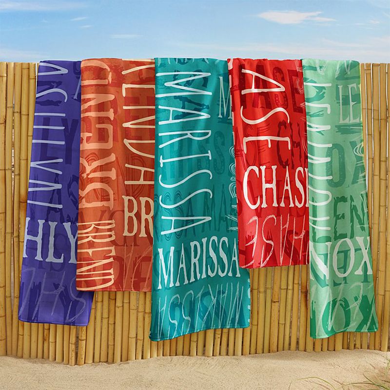 Custom Name Personalized Beach Towel