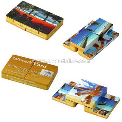 Custom credit card puzzle