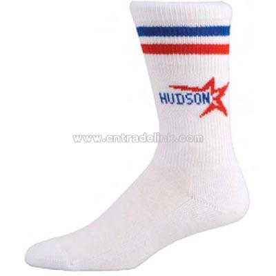 Custom lacrosse / basketball crew sock