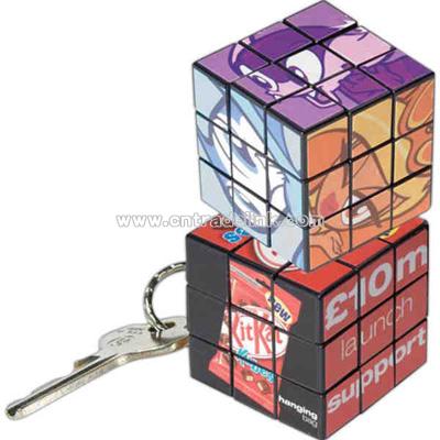 Custom mini puzzle cube key holder