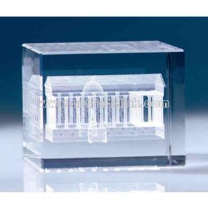 Custom optical crystal small block award