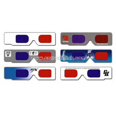 Custom printed 3D glasses