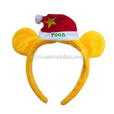 Cute Christmas Head Hoop with Christmas Hat Decoration