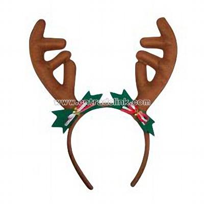 Cute Christmas Head Hoop with Deer Horn Decoration
