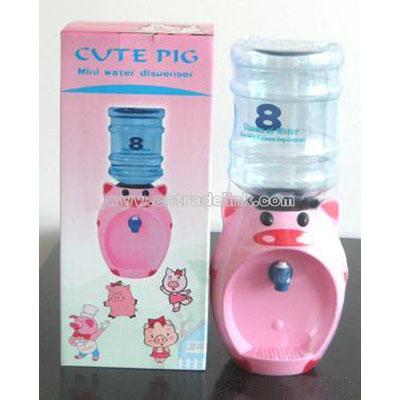 Cute Pig mini water dispenser