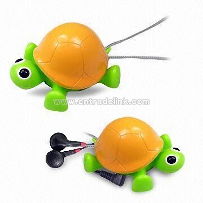 Cute Tortoise Shaped FM Auto Scan Radio with Lanyard