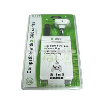 Data and Charger Cable for xBox360