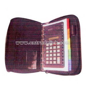 Day planner with calculator