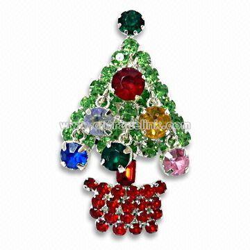 Decorative Christmas Tree Brooch