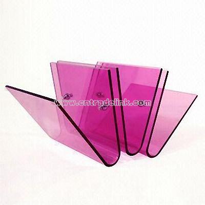 Deep Vees Give Magazine Rack