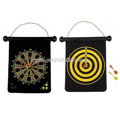 Deluxe 2-sided dart board set