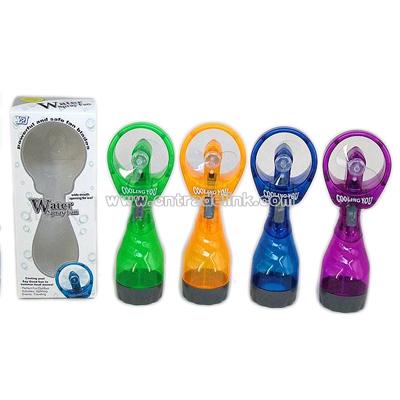 Deluxe Battery-Operated Handheld Water-Misting Fan