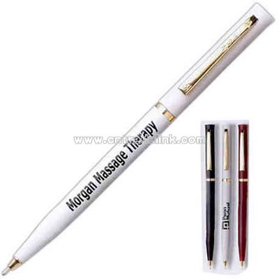 Deluxe matte finish smooth twist action pen