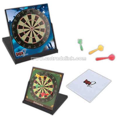 Desktop darts with folding magnetic dart board game with 3 magnetic darts