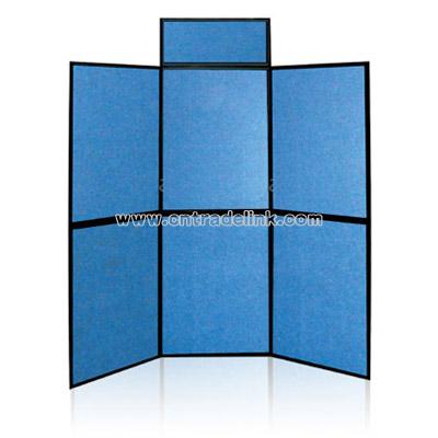 Desktop panel display with fabric panel