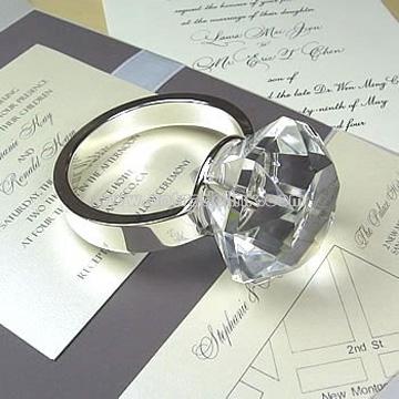 Diamond Metal Napkin Ring or Paperweight
