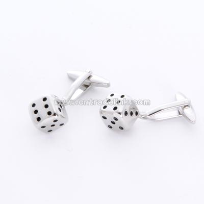 Dice Cuff Links with Personalized Case