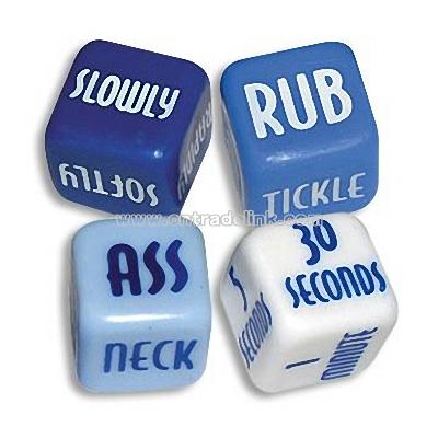 Dice with Customized Words Can be Printed on Six Faces and Available in Various Sizes
