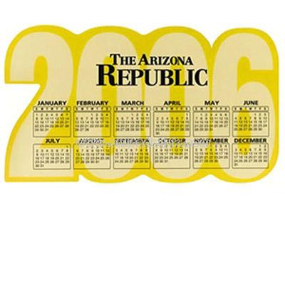 Die Cut Calendar Magnet