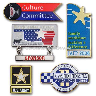 Die Struck Laser Enamel Lapel Pins 1