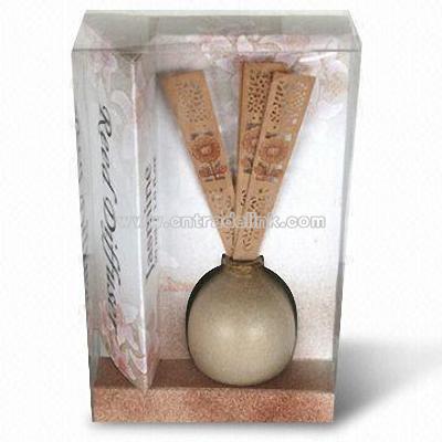 Diffuser Oil with Bamboo Incense Stick Set and Glass Bottle