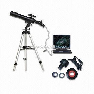 Digital Telescope with Automatic Shutter Control and USB 2.0 Interface