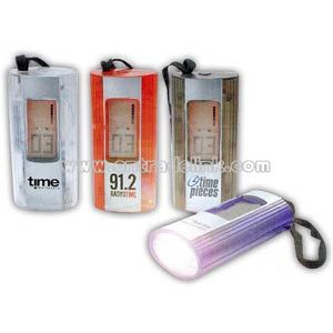 Digital alarm clock with light