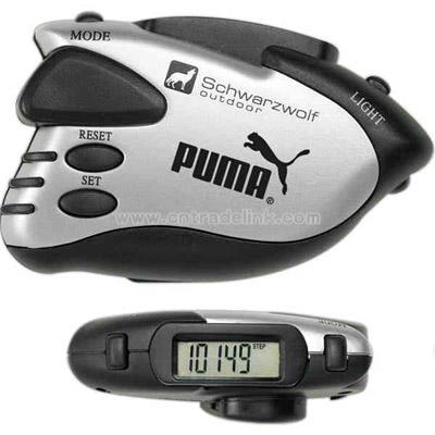 Digital pedometer with red LED light
