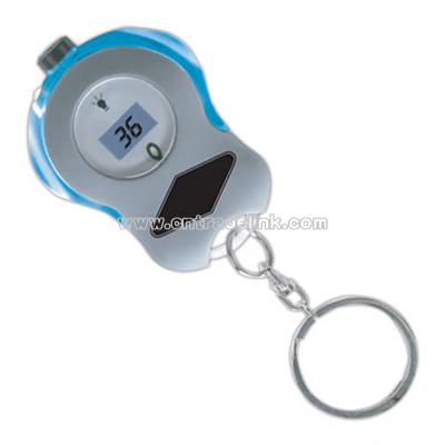 Digital tire gauge key tag