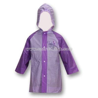 Disney Fairies Tinkerbell Purple Girls Rain Slicker