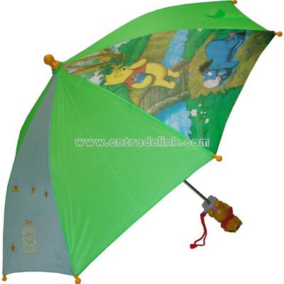 Disney's Winnie the Pooh and Eyore Green Umbrella
