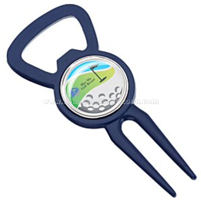 Divot Bottle Opener Tool with Ball Marker