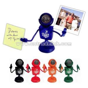 Document holder clock