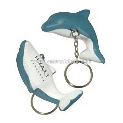 Dolphin Key Chain Stress Ball
