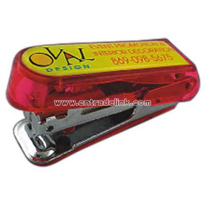 Domed pocket stapler