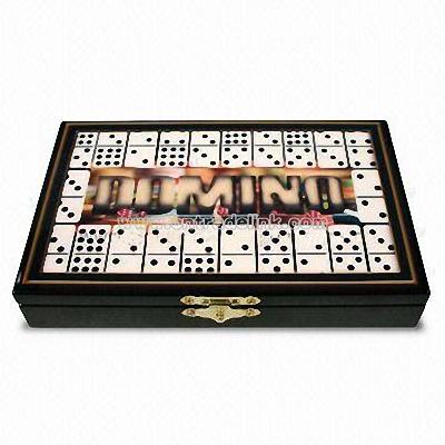Domino Box Set with Design on Top
