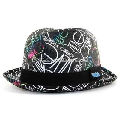 Double Down Straw Fedora hat