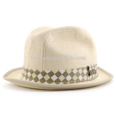 Double Down Straw Fedora hat