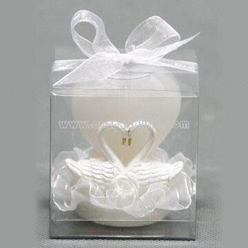 Double Gooses with Heart Wedding Series Candles