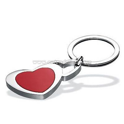 Double Heart Keychain