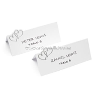 Double Heart Place Cards