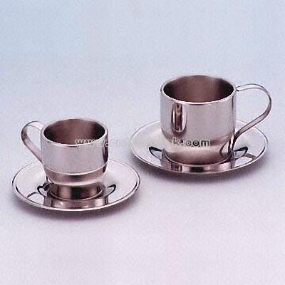 Double-Wall Coffee Cup Set